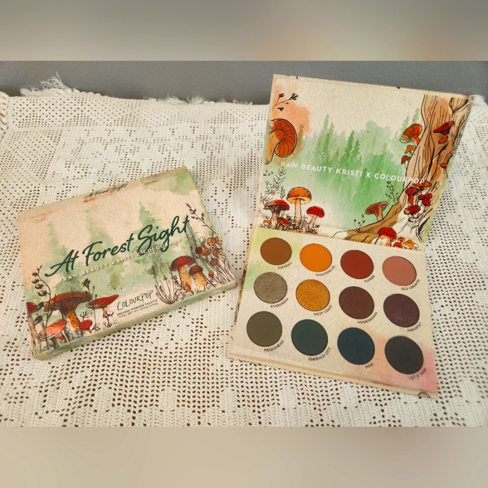 NWT Colourpop X Raw Beauty Kristi At Forest Sight Eyeshadow Palette